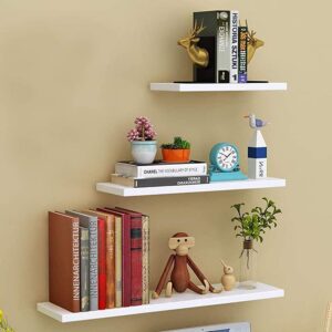 Floating Shelf Set (30, 40, 50 cm) - White - Image 1