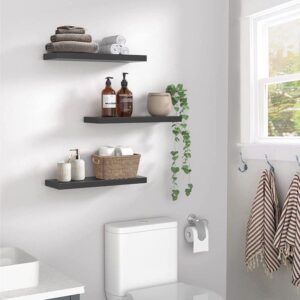 Floating Shelf Set - 3 pcs *40 cm with Multiple Color Options - Image 1