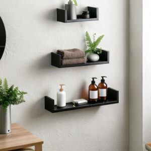 U-Shaped Wall Shelf Set - 3 Shelves 30, 40, 50 cm and Multiple Colors - Image 2