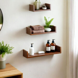 U-Shaped Wall Shelf Set - 3 Shelves 30, 40, 50 cm and Multiple Colors - Image 1