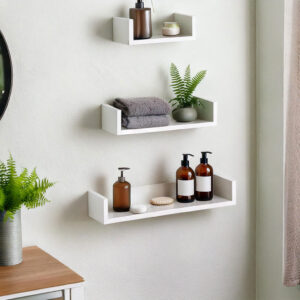 U-Shaped Wall Shelf Set - 3 Shelves 30, 40, 50 cm and Multiple Colors - Image 4