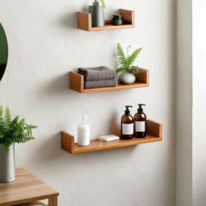 U-Shaped Wall Shelf Set - 3 Shelves 30, 40, 50 cm and Multiple Colors - Image 3